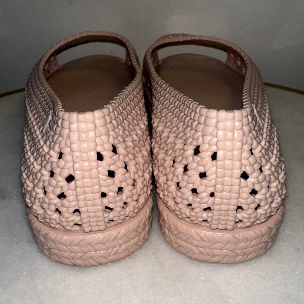 Jason Wu Melissa Woven Jelly Peep Toe Flats - Blush Pink size 10 - Picture 3 of 4